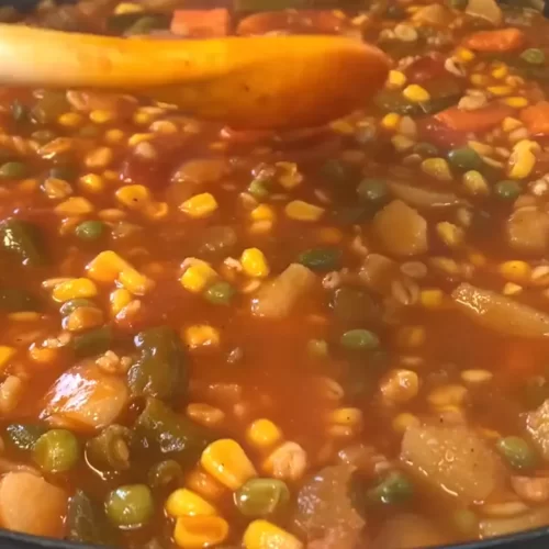 Grandma's Homemade Vegetable Soup Recipe
